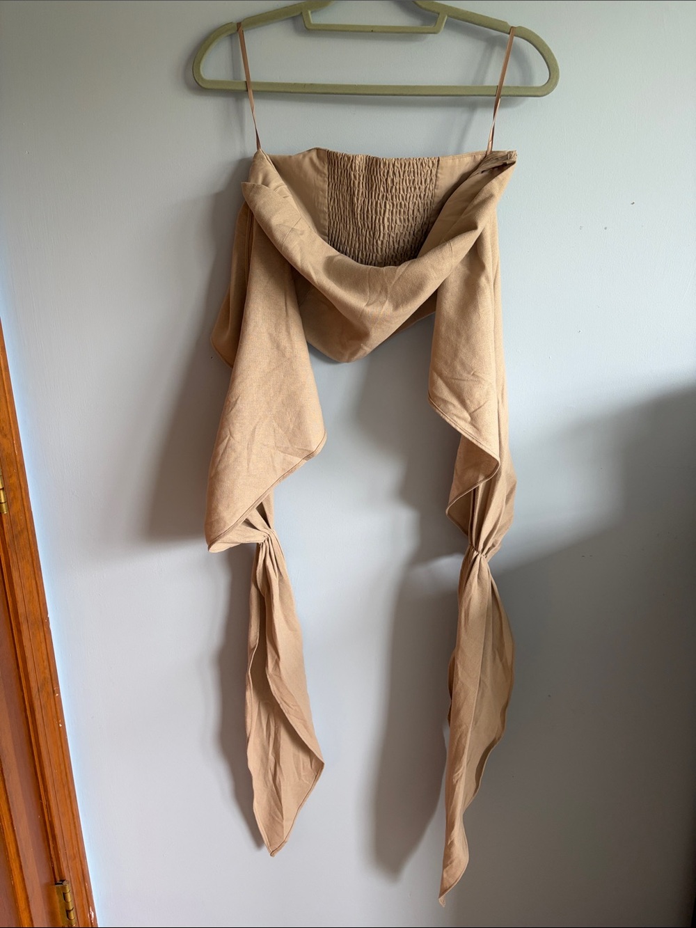 NWT Commense Linen Wrap Top - Picture 5 of 9